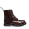 SOLOVAIR - BURGUNDY RUB OFF 8 EYE DERBY BOOT