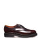 SOLOVAIR - BURGUNDY RUB-OFF LEATHER SHOE 3 HOLE