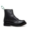 SOLOVAIR - BLACK GREASY 8 EYE DERBY BOOT