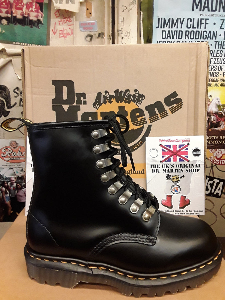 Dr Martens Vintage Black Size made in England loop boot 8217z