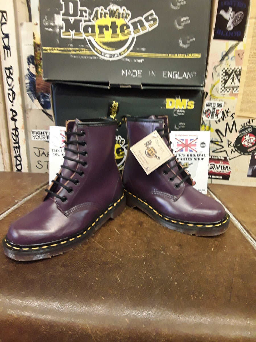 Purple dr martens size 8 sale