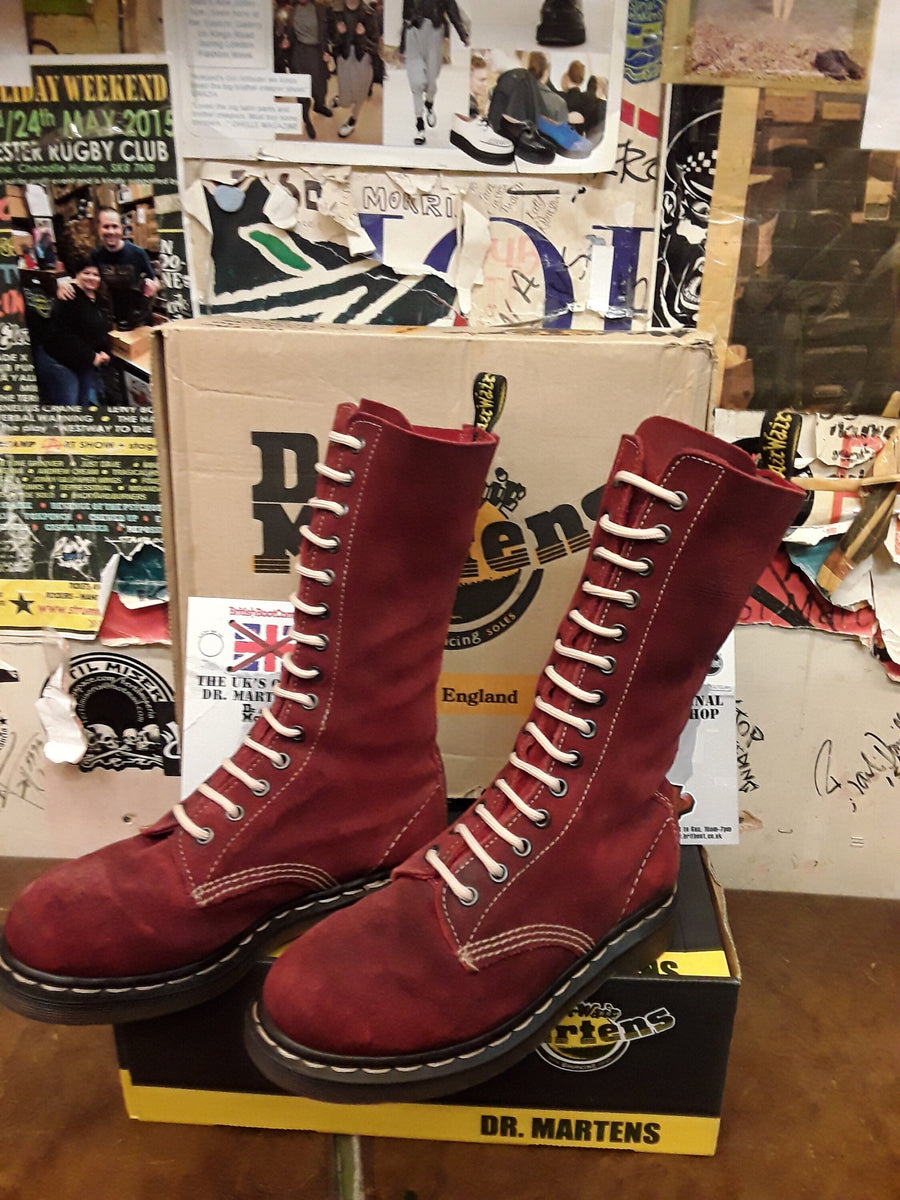 Dr martens 14 cheap hole cherry red