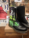 Dr Martens 1914 Black Manga Print Made in England Size 10