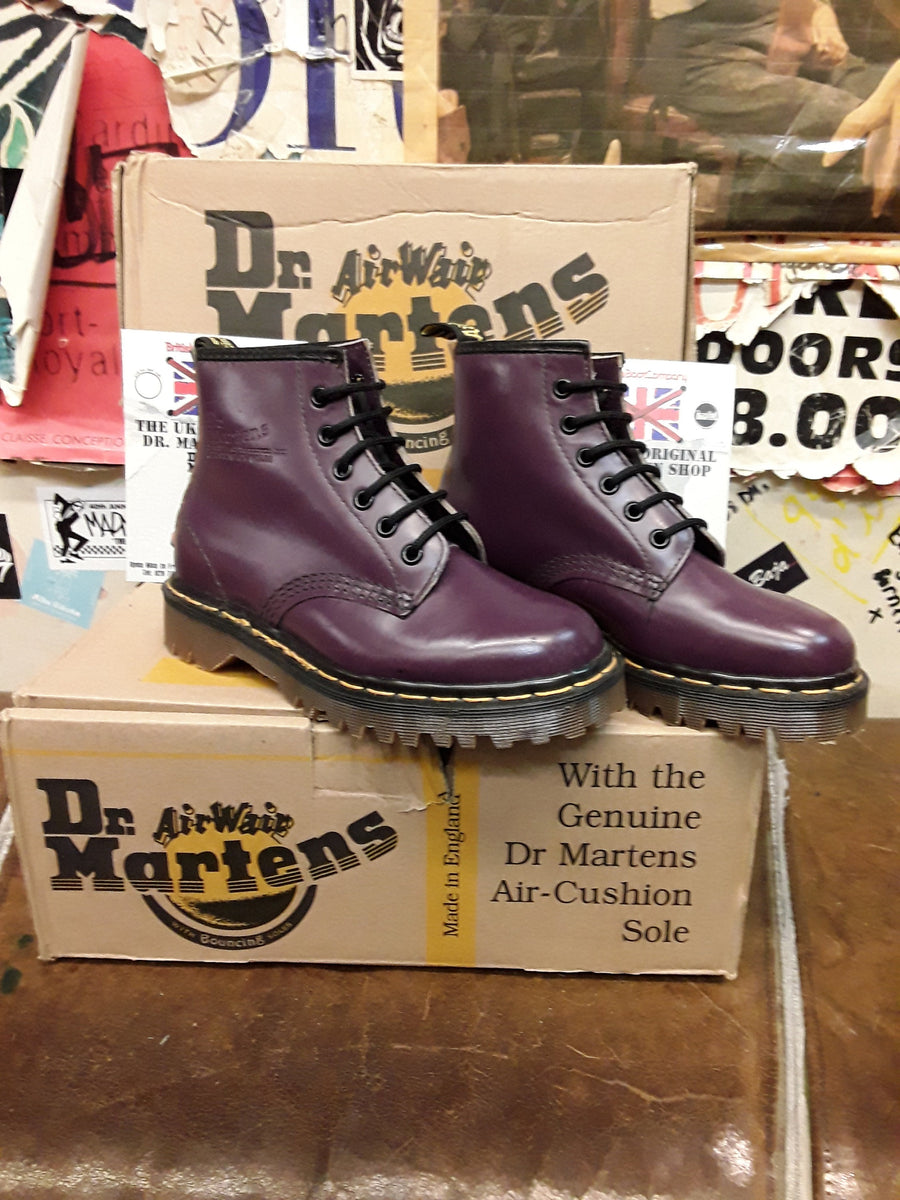 Dr Martens 101z Ben Made in England Purple Hole Size