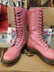 Dr Martens 1b99 Pink Buttero 14 Hole Zip Boots Various Sizes