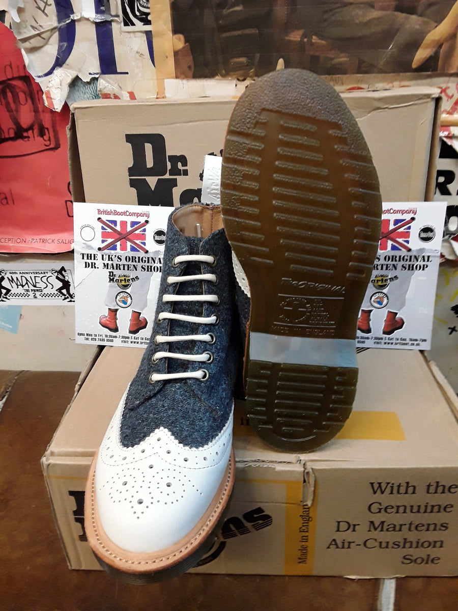 Dr Martens Dorsey Eye Brogue Boot Harris Tweed Made in England