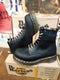 Dr Martens 8338z Bex Black Waxy 8 Hole Made in England Size 4 and 6