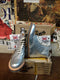 Dr Martens Silver, Szie UK6, Nappa Leather, Made in England, Womens Ankle Boots
