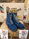 Dr Martens 9350 Blue vintage, Waxy Suede 8 Hole, Made in England Size 4