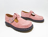 Dr Martens Mary Janes, Sizes 7-8; Cerise Pink, Wipe Clean Leather, Womens Leather Shoes / 5027