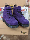 Dr Martens Boots / Size UK1 / Purple Suede / 8175