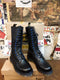 Dr Martens Vintage 90's, Size UK4, Made in England, High Boots 14 Hole, Womens Black Boots / 9731