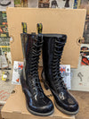 Dr Martens Dee 14 Hole Black Patent Sizes 7 and 8