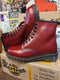 Dr Martens 1460 Red Shimmer 8 Hole Made in England Size 6