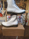 Dr Martens 1460 White Patent 8 Hole Sizes 7 and 8
