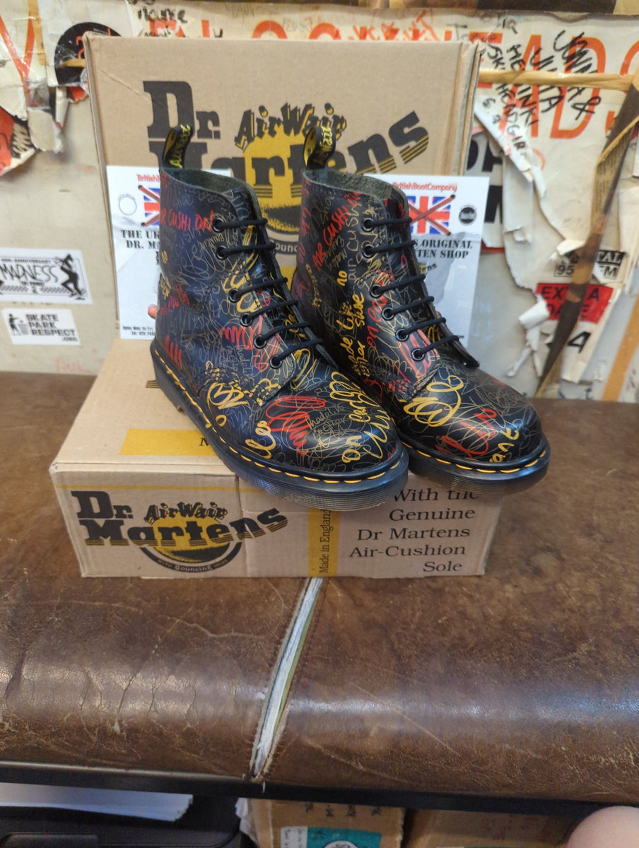 Dr Martens 8175 Black Graffiti Made in England