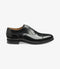 LOAKE - 200 OXFORD BLACK LEATHER ( 5 EYELET)