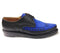 GEORGE COX - BLACK CALF AND ROYAL BLUE SUEDE POLECAT SHOE (4065) - The British Boot Company LTD