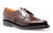 GEORGE COX - BURGUNDY RUB OFF INTERLACE GIBSON SHOE (4065)(3 EYELET) - The British Boot Company LTD