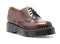 GRINDERS - ROXY LO BURGUNDY RUB OFF LEATHER SHOE WITH DOUBLE SOLE UNIT (3 EYELET)T - The British Boot Company LTD