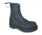 NPS - BLACK NUBUCK LEATHER BOOT WITH STITCHED STEEL TOE CAP (11 EYELET) - The British Boot Company LTD