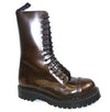 NPS - BRONZE LEATHER BOOT WITH STITCHED STEEL TOE CAP (14 EYELET) - The British Boot Company LTD