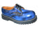 NPS - NAVY RUB OFF LEATHER SHOE WITH STEEL TOE CAP (3 EYELET) - The British Boot Company LTD