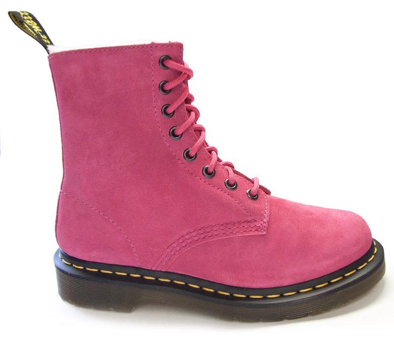 DR MARTENS SERENA PINK SUEDE BOOT (8 EYELET)1