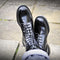 SOLOVAIR - "ASTRONAUT" BLACK LEATHER BOOT (11 EYELET) - BRITISH BOOT COMPANY LTD