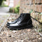 SOLOVAIR - "ASTRONAUT" BLACK SMOOTH LEATHER BOOT (6 EYELET) - BRITISH BOOT COMPANY LTD