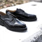 SOLOVAIR - BLACK SMOOTH LEATHER SHOE (L3995) (3 EYELET) - BRITISH BOOT COMPANY LTD