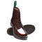 SOLOVAIR - BURGUNDY RUB OFF 8 EYE DERBY BOOT