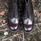 SOLOVAIR - BURGUNDY RUB OFF 8 EYE DERBY BOOT