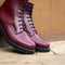 SOLOVAIR - CHERRY RED 8 EYE DERBY BOOT