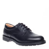 SOLOVAIR - SMOOTH PADDED BLACK LEATHER SHOE 1462 (4 EYELET) - BRITISH BOOT COMPANY LTD