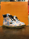 DR MARTENS - PINK MAGNET BLUE FLOWERS 6006 - The British Boot Company LTD