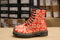 DR MARTENS - ORANGE "PANSY" FLORAL BOOT (8 EYELET) - BRITISH BOOT COMPANY LTD