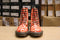 DR MARTENS - ORANGE "PANSY" FLORAL BOOT (8 EYELET) - BRITISH BOOT COMPANY LTD