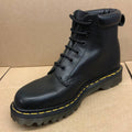 DR MARTENS - BLACK GREASY LEATHER BOOT WITH BEN SOLE (6 EYELET) - The British Boot Company LTD