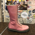 DR MARTENS - PINK VINTAGE LEATHER BOOT (14 EYELET) - The British Boot Company LTD