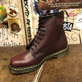 DR MARTENS - RED VINTAGE LEATHER BOOT (10 EYELET) - The British Boot Company LTD