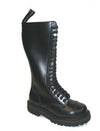 GLADIATOR - &quot;SENTINEL&quot; BLACK LEATHER BOOT (20 EYELET) - The British Boot Company LTD