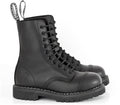 GRINDERS - ATTITUDE (BLACK WAXY LEATHER)(10 EYELET) - The British Boot Company LTD
