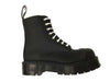 GRINDERS - BARON X GREASY BLACK LEATHER BOOT WITH DOUBLE SOLE UNIT (8 EYELET) - The British Boot Company LTD