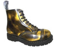 GRINDERS - &quot;BARON&quot; YELLOW RUB OFF LEATHER BOOT (8 EYELET) - The British Boot Company LTD