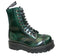 GRINDERS &quot;BULLDOG&quot; GREEN RUB OFF LEATHER WITH DOUBLE SOLE UNIT (10 EYELET) - The British Boot Company LTD