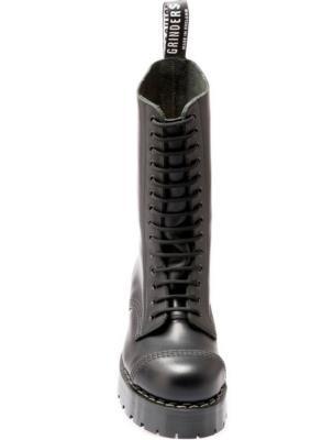 Stivale In Pelle Da Uomo Grinders Louisiana Nero Da Uomo Cowboy Western Slip On Pointed Boots