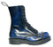GRINDERS - &quot;STAG&quot; NAVY RUB OFF LEATHER BOOT WITH STEEL TOE CAP (10 EYELET) - The British Boot Company LTD