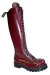 GRINDERS - THE &quot;QUEEN&quot; (CHERRY RED) (30 EYELET) - The British Boot Company LTD