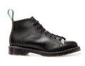 SOLOVAIR - BLACK HI-SHINE LEATHER MONKEY BOOT - BLACK SOLE - The British Boot Company LTD